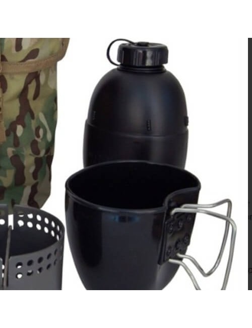 Bushcraft Kochsystem "Dragon" Crusader MKII - 6 Teile-Schwarz