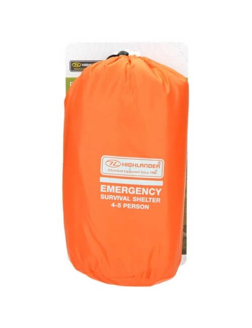 Tienda de emergencia Highlander Refugio de Supervivencia de Emergencia para 4-5 personas-Naranja