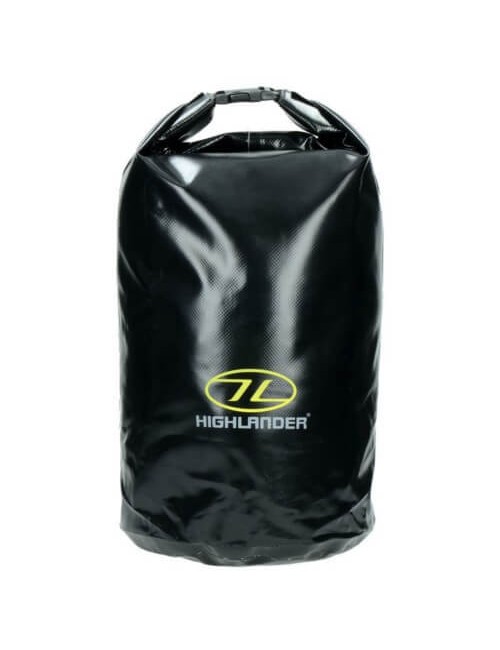 Bolsa impermeable Highlander bolsa seca tri-Laminado PVC 16 litros-Negro