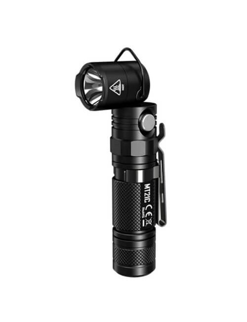 NiteCore Taschenlampe MT21C Cree XP-L HD V6 LED mit kippbarem Kopf-Schwarz