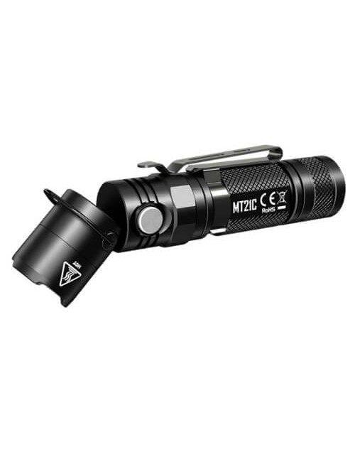 NiteCore Taschenlampe MT21C Cree XP-L HD V6 LED mit kippbarem Kopf-Schwarz
