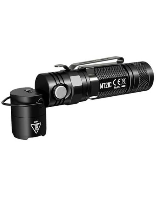 NiteCore Taschenlampe MT21C Cree XP-L HD V6 LED mit kippbarem Kopf-Schwarz
