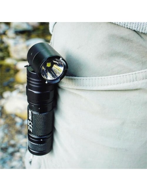 Linterna NiteCore MT21C Cree XP-L HD V6 led con cabezal basculante-Negro
