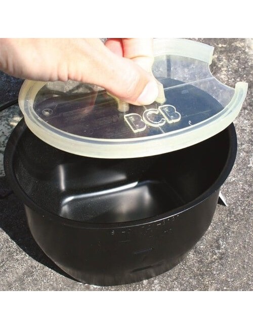Bushcraft cooking system with water bottle Multi - fuel-Black
