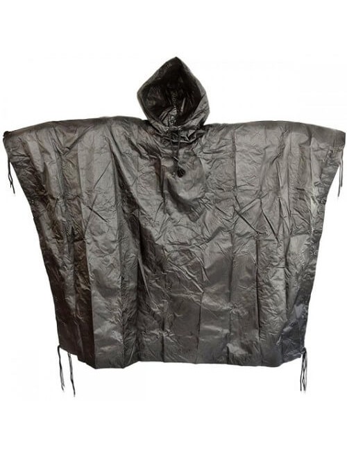 Fostex Poncho Ripstop Einheitsgröße-Schwarz