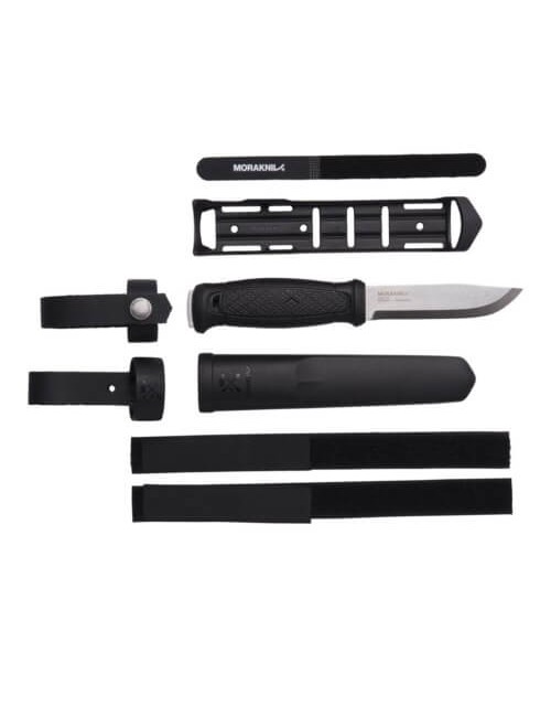 Mora Überlebensmesser Garberg mit Multi Mount Molle kompatibel-Schwarz