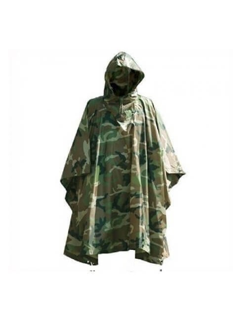 Fostex Poncho Ripstop Woodland
