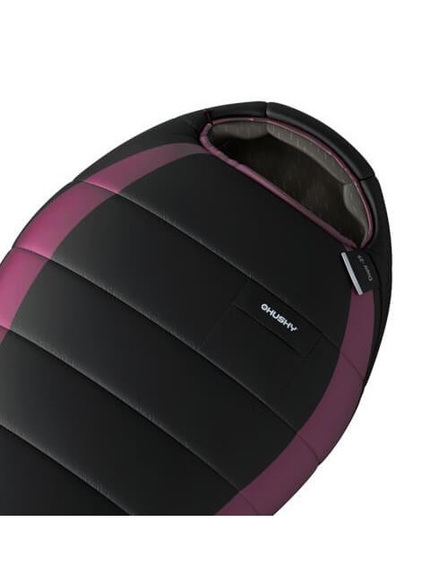 Husky mummia sacco a pelo Drappo per le donne -20°C 200 x 80 cm-Nero / Viola