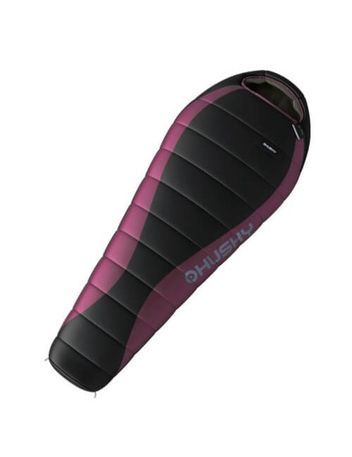 Husky Mumienschlafsacktuch für Damen -20°C 200 x 80 cm-Schwarz / Lila