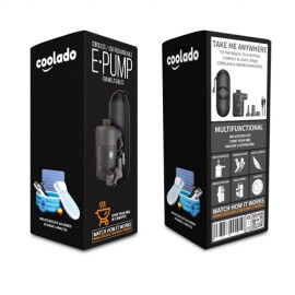 Coolado inflatable airbed pump ePump-USB rechargeable-Black
