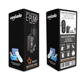 Coolado opblaas luchtbed pomp ePump - USB herlaadbaar - Zwart