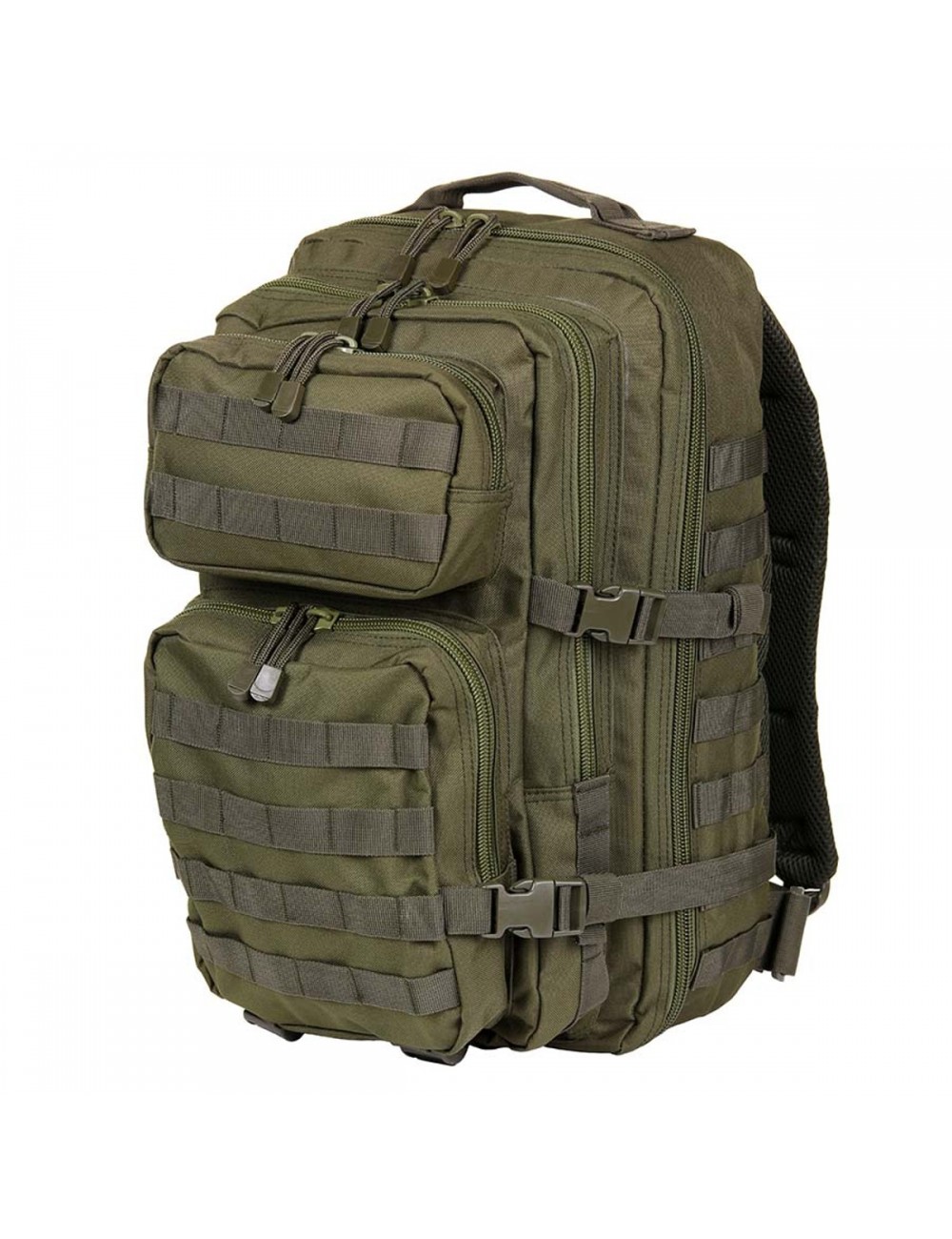 Mochila de montaña 101 Inc modelo US Army de 45 litros-Verde Militar