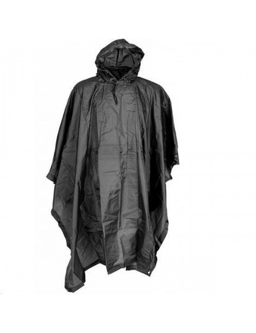 Fostex Poncho Ripstop Einheitsgröße-Schwarz