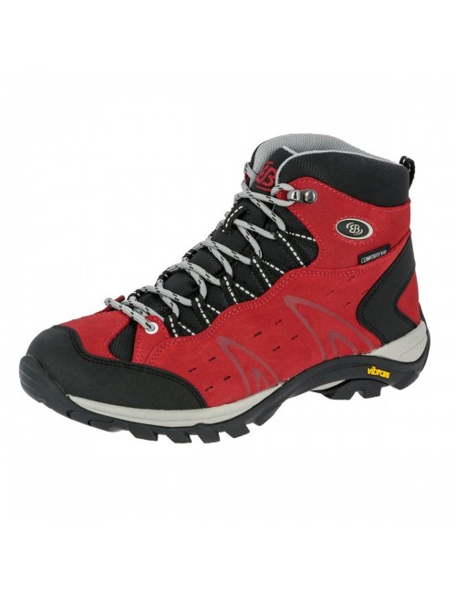 Brütting Wanderschuhe für Damen Mount bona high-Rot-Schwarz