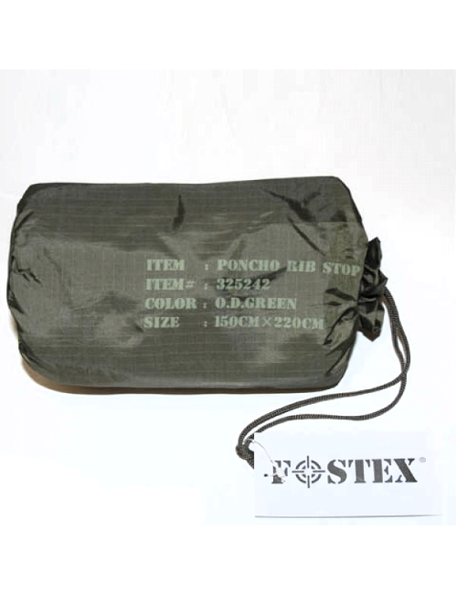 Fostex Poncho Ripstop - Einheitsgröße-grün