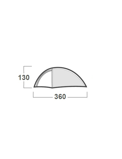 Husky tent Bronder 3 - lichtgewicht tent - 3 persoons - Groen