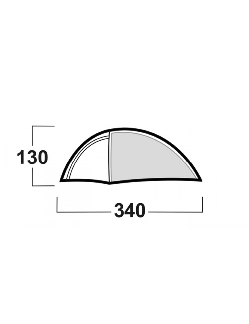 Husky tent Bronder 2 - lichtgewicht tent - 2 persoons - Groen