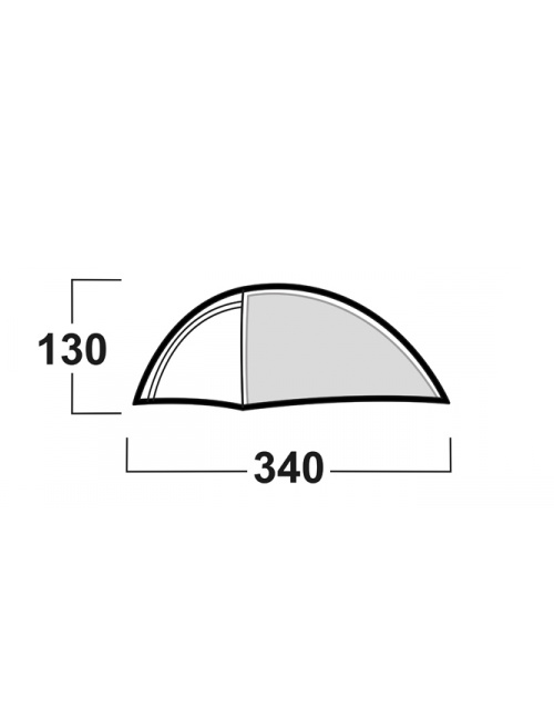 Husky tent Bronder 2-tenda leggera - 2 persone-Verde
