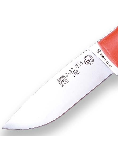 Joker sopravvivenza coltello BS9 Lynx CN111-P con fodero in pelle, avviamento di fuoco-Arancione