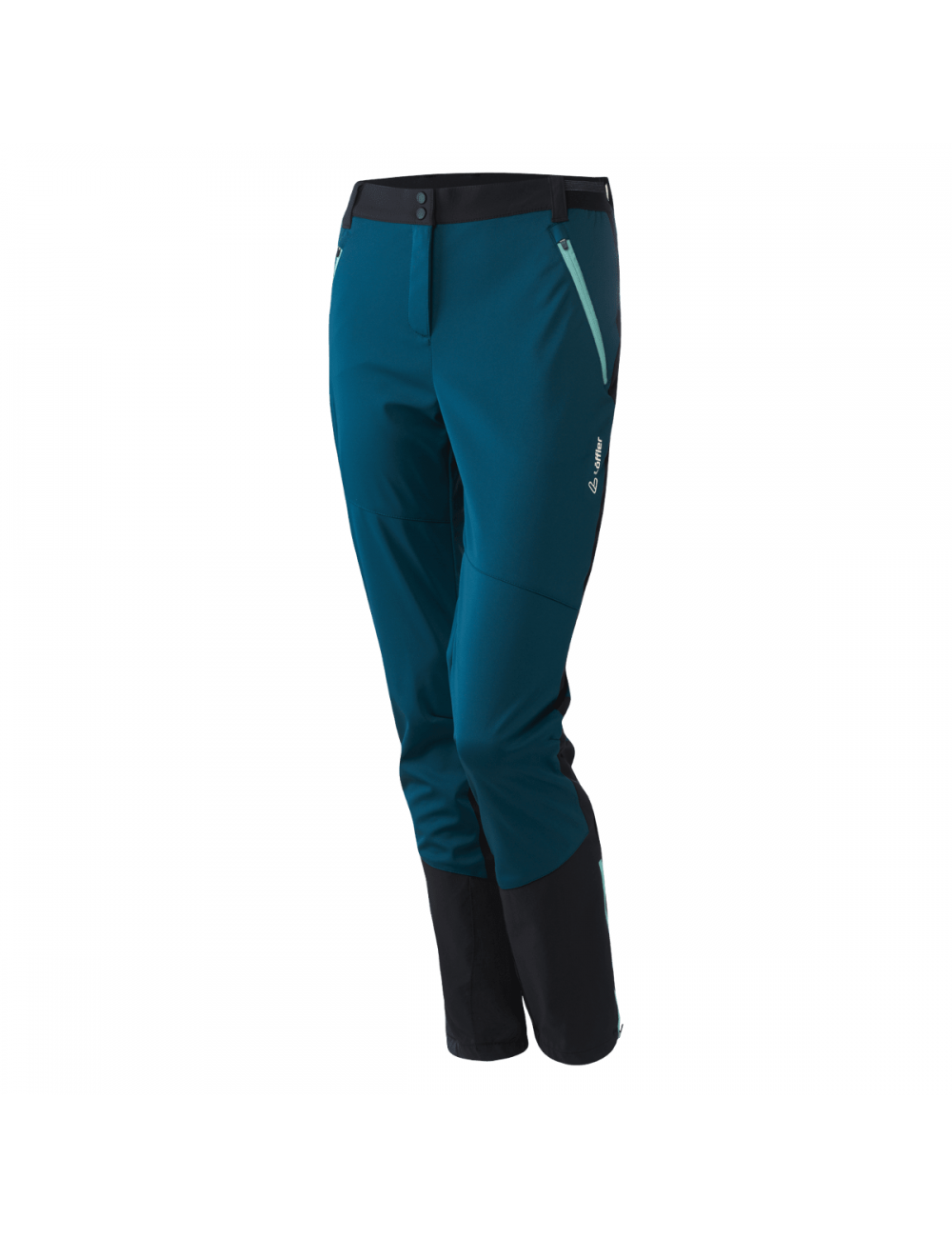 Loeffler outdoor pantaloni W Touring Pantaloni Pace Ws Luce verde acqua-verde blu