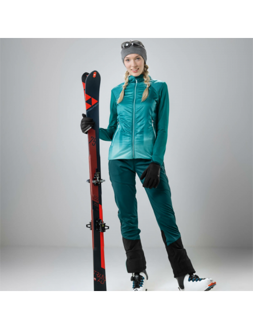 Loeffler outdoor pantaloni W Touring Pantaloni Pace Ws Luce verde acqua-verde blu