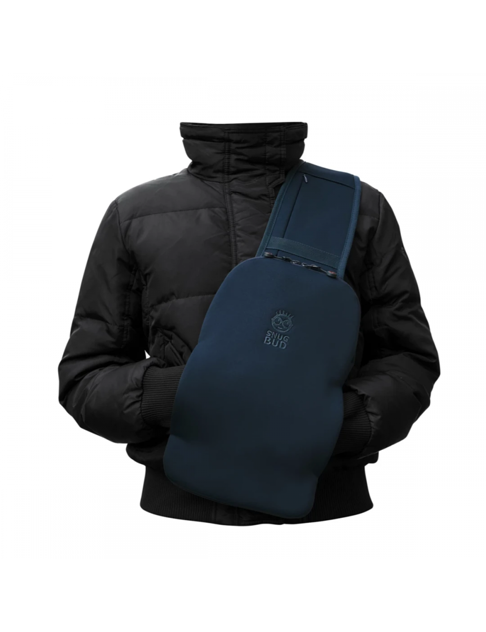 Snugbud Classic – bodywarmer rugzak met warmte kruik – Blauw - Rood