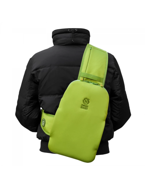 Snugbud Classic-bodywarmer backpack with heat jug-Green-Orange