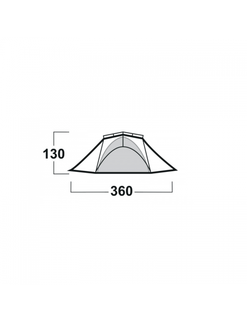 Tenda Husky estremamente leggera Brofur 3-3 persone-Verde