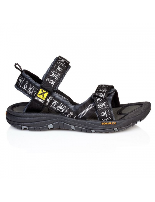 Source sandalen voor heren Gobi Black Inca - outdoor - Zwart