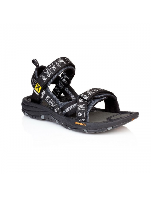 Source sandali per uomo Gobi Black Inca-outdoor-Nero