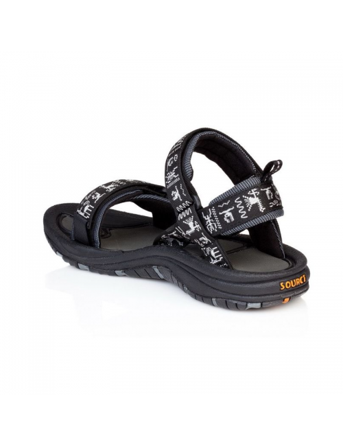 Source sandalen voor heren Gobi Black Inca - outdoor - Zwart