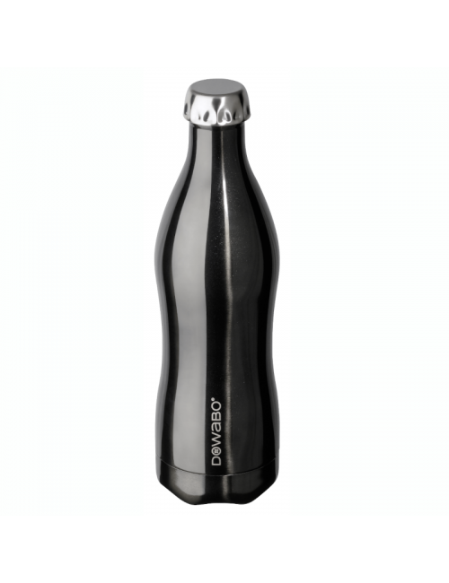 Thermos Dowabo double paroi Collection Métallisée - 750 ml - Noir