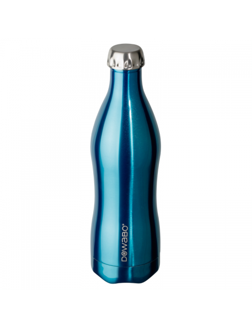 Thermos Dowabo collection métallisée à double paroi-750 ml - Bleu