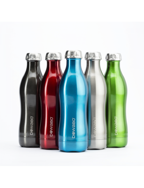 Colección Dowabo termo Metálico de doble pared - 750 ml - Verde