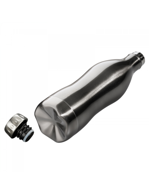 Dowabo thermos bottle double wall Metallic Collection - 750 ml - Silver