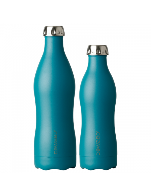 Dowabo thermosfles dubbelwandig Earth Collection Petrol - 750 ml - Blauw