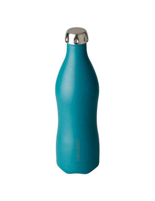 Dowabo thermosfles dubbelwandig Earth Collection Petrol - 750 ml - Blauw