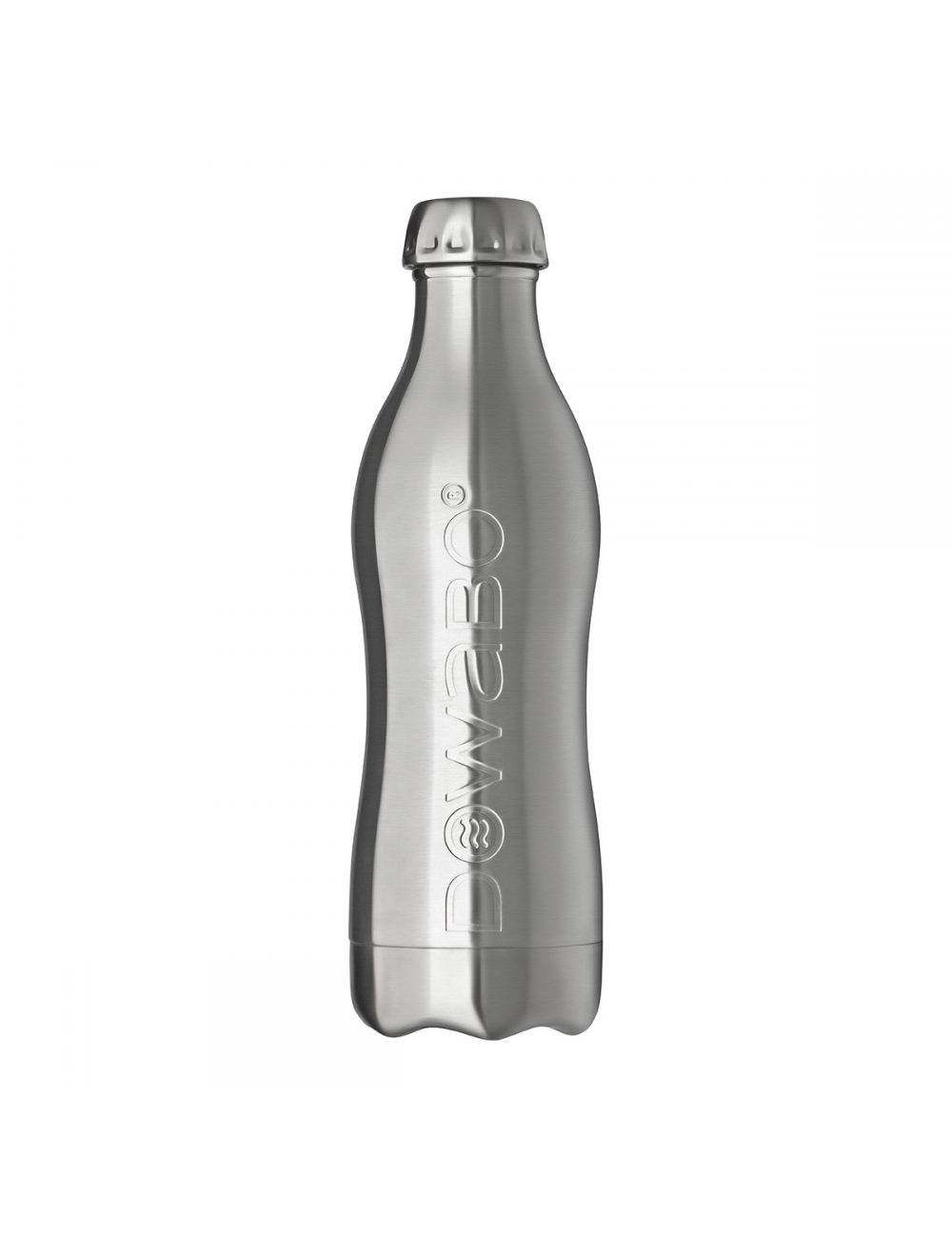 Dowabo drinking bottle stainless steel single Wall Pure Steel-1200 ml - Silver