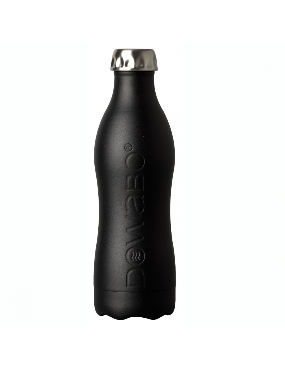 Bouteille à boire Dowabo Cocktail Coll à paroi Simple Soleil Noir-1200 ml - Noir