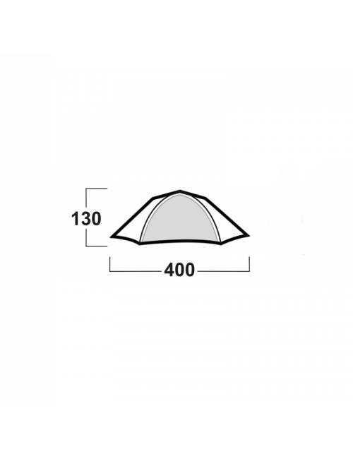 Tente Husky extrêmement légère Bright 4 2021 - 4 personnes-Vert