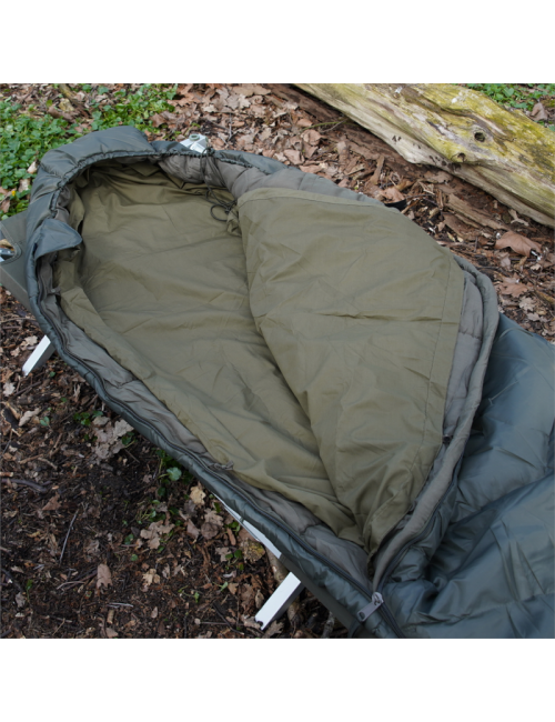 TF-2215 sacco a pelo mummia modulare 0°C 230 x 86 cm-Verde