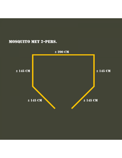 Fosco Industries muskietennet Mosquito net 2 persoons - Wit