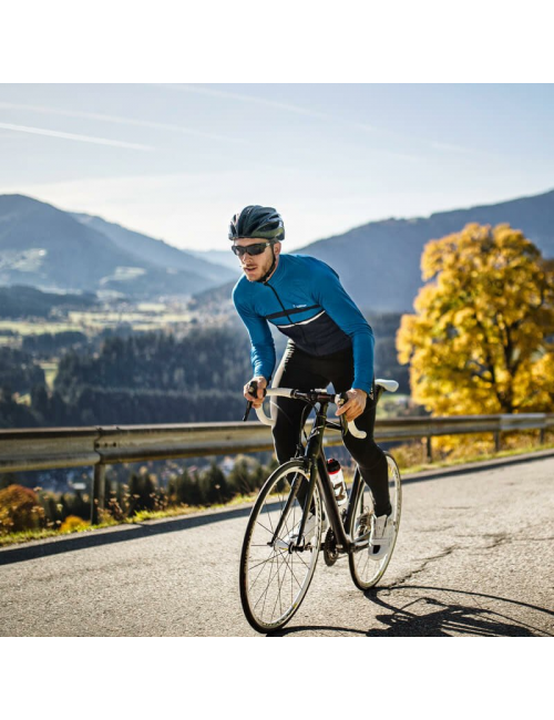 Loeffler fietsbroek lang M Bike Bib Tights WS Elastic voor heren - Zwart