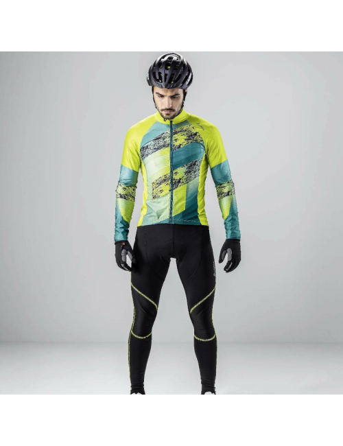 Loeffler ciclismo maglia manica lunga M Bike L / s jersey Shalerock-Verde