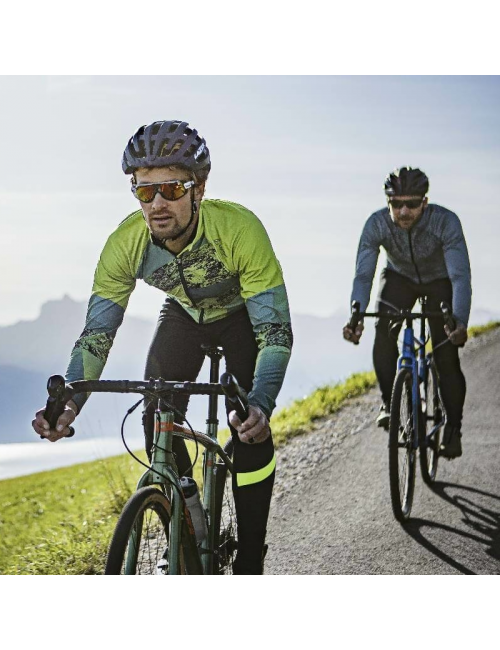 Loeffler ciclismo maglia manica lunga M Bike L / s jersey Shalerock-Verde