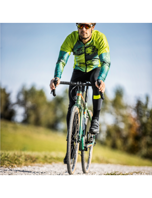 Loeffler ciclismo maglia manica lunga M Bike L / s jersey Shalerock-Verde