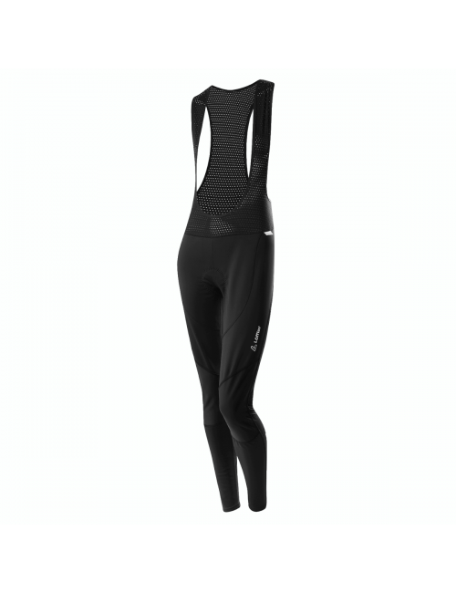 Löffler Radhose lang W bike Ws Elastic für Damen - schwarz