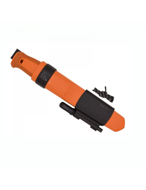 Mora survivalmes Kansbol Kit Burnt Orange met polymer schede - Oranje