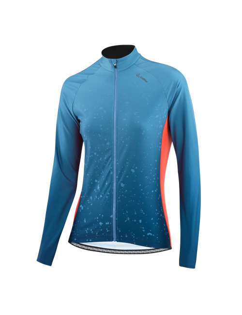 Löffler Radsport Langarmshirt w bike L / s Trikot Dirt Damen-Blau