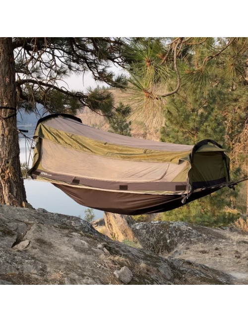 Crua outdoors Hybrid-kompaktes Schutzzelt Biwakzelt - 1 Person - Grün